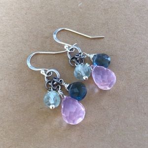 Sterling Silver Sundance charm gemstones earrings
